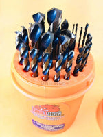 Black Friday Deal! (2) Pack of Drill Hog® 29 Pc Drill Bit Set Super Premium HI-Molybdenum M7+ (2) Drill Gauges