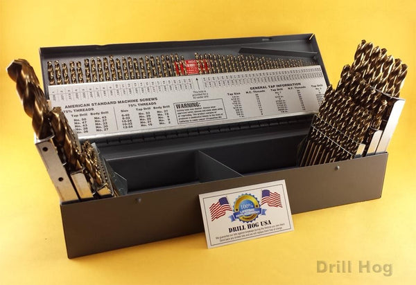 LABOR DAY DEAL! 115 Pc Super Premium Cobalt M42 Master Drill Bit Set with FREE BONUSES!