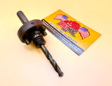 Hole Saw Arbor Holesaw Mandrel Adapter Chuck for 1-1/4 to 6" Hole Saws Drill Hog®