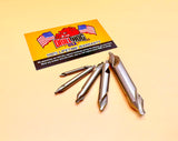 5 Pc Center Drill Countersink Pilot Bit Set Lifetime Warranty Drill Hog®