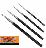 4 Pc Extra Long Drift Punch Set Drill Hog® Lifetime Warranty