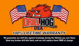 17 Pc Drill Hog® Silver Deming Drill Bit Set HI-Molybdenum M7 17/32" to 1" Lifetime Warranty