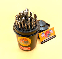 Drill Hog® 29 Pc Drill Bit Set Niobium 1/16"-1/2" Lifetime Warranty