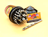 Drill Hog® 29 Pc Drill Bit Set Niobium 1/16"-1/2" Lifetime Warranty