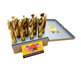 BIG 8 Super Premium Cobalt M42 Silver & Deming Drill Bit Set