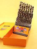 29 Pc Cobalt Drill Bit Set Cobalt M42 Drill Hog® Lifetime Warranty