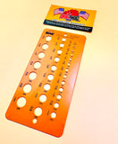 Drill Hog® Steel Drill Gauge Drill Bit Size Checker 29 Sizes