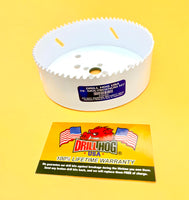 4" Carbide Grit Hole Saw 4" Carbide Holesaw Edge Lifetime Warranty DrillHog USA