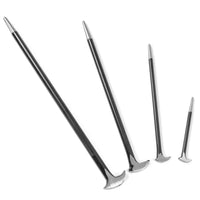 4 Pc Rolling Head Pry Bar Set Drill Hog® Lifetime Warranty