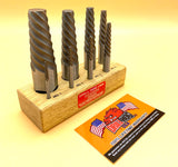 Drill Hog® 8 Pc Spiral Easy Out Set Screw Extractor Lifetime Warranty