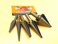 5 Pc Step Drill Bit Set Drill Hog® Lifetime Warranty