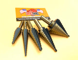 5 Pc Step Drill Bit Set Drill Hog® Lifetime Warranty