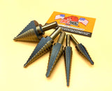 5 Pc Step Drill Bit Set Drill Hog® Lifetime Warranty