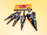 5 Pc Cobalt M42 ALTIN Step Bit Set Drill Hog® Lifetime Warranty