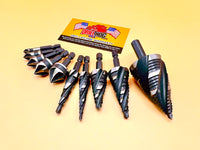 Drill Hog® Super Premium Cobalt M42 Quad Flute Step Drill Bit Set