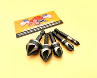 Drill Hog® Super Premium Cobalt M42 Quad Flute Step Drill Bit Set