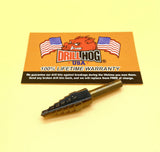 3/16"-1/2" Step Drill Bit HI-Molybdenum M7 Lifetime Warranty Drill Hog®