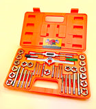 Drill Hog® 40 Pc Tap & Die Set SAE Tap Rethreading Titanium Lifetime Warranty