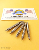 #2 Pilot Bit Starter Drill 5/64 Countersink #2 Bit 5 Pack Warranty Drill Hog USA