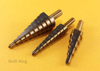 Step Drill Bit Set REAMER Metric Bits MM UNIBIT Lifetime Warranty DrillHog USA