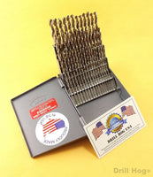 Drill Hog 60 Pc NUMBER Drill Bit Set Wire Gauge Niobium NB41  Lifetime Warranty