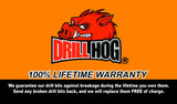 4-1/8" Carbide Grit Hole Saw 4-1/8" Holesaw Edge Lifetime Warranty DrillHog USA