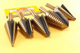 Jumbo Step Drill Step Bit Set Molybdenum M7 UNIBIT Drill Hog Lifetime Warranty