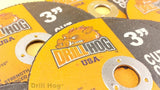 Drill Hog USA 3" Cut Off Wheels 3" Cutting Disc Blade 3 Air Cut Off Tool 5 Pcs