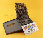 Drill Hog USA 60 Pc NUMBER Drill Bit Set Wire Gauge COBALT M42 Lifetime Warranty