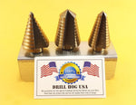 Step Drill Bit Set Hi-Molybdenum M7 Step Bit UNIBIT Drill Hog Lifetime Warranty