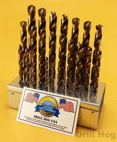 Drill Hog 29 Pc Drill Bit Set Cobalt Drill Bit M42 M35 Stand Lifetime Warranty