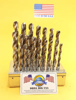 29 Pc Drill Bit Set 1/16"-1/2" Niobium Drill Index Lifetime Warranty MADE IN USA