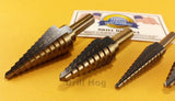 Step Drill Set UNIBITS Electrician Step Bit 4 PC Lifetime Warranty Drill Hog USA
