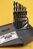 15 Pc Molybdenum M7 Drill Bit Set HI-MOLY Drills M-7 Bits Lifetime Warranty