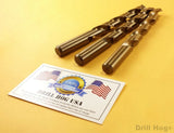 21 Pc Cobalt Drill Bit Set Twist M42 Lifetime Warranty Drill Hog®