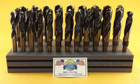 33 Piece Silver & Deming Drill Bit Set 1/2" to 1" Drill Hog® Lifetime Warranty!