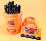 29 Pc Drill Bit Set 1/16" to 1/2" Super Pig Steel+ Lifetime Warranty Drill Hog®