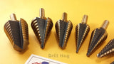 Drill Hog USA Step Drill Bit Set Custom Sizes 13 Pc Set Lifetime Warranty