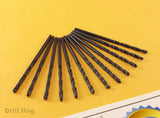 Drill Hog USA #11 Drill Bit Number Bit #11 MOLY M7 Lifetime Warranty 12 Pack