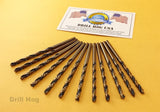 Drill Hog USA 13/64" Drill Bit 13/64 Molybdenum M7 Lifetime Warranty 12 Pack