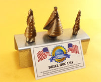 Electrician Step Drill Bit UNIBIT Reamer Spiral Flute COBALT M42  Drill Hog USA