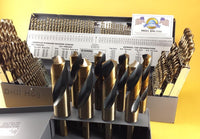 Drill Hog USA 123 Pc Drill Bit Set Letter Number COBALT M42 Lifetime Warranty