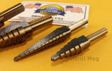 Step Drill Set UNIBITS Electrician Step Bit 4 PC Lifetime Warranty Drill Hog USA