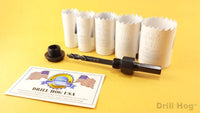 Drill Hog USA Bi Metal Cobalt Hole Saw Kit Hole Cutter Set M2 Holesaw HSS 7Pc