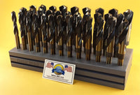 33 Piece Silver & Deming Drill Bit Set 1/2" to 1" Drill Hog® Lifetime Warranty!