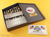 Drill Hog 21 Pc Niobium Drill Bit Set 1/16"-3/8" Nb41 Lifetime Warranty USA MADE