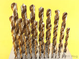 29 Pc Drill Bit Set 1/16"-1/2" Niobium Drill Index Lifetime Warranty MADE IN USA