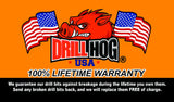 13 Pc Pig Steel Drill Bits Set 1/16-1/4" Drill Hog® Lifetime Warranty