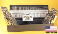 Drill Hog USA 115 Pc Drill Bit Set Letter Number Niobium Nb41  Lifetime Warranty