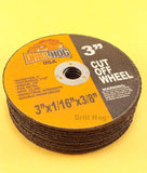 Drill Hog USA 3" Cut Off Wheels 3" Cutting Disc Blade 3 Air Cut Off Tool 5 Pcs